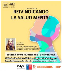 Charla "Reivindicando la salud mental"